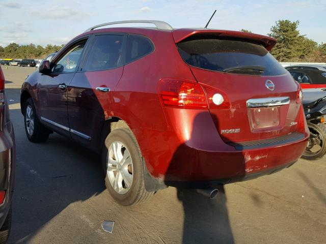 JN8AS5MV6DW640187 - 2013 NISSAN ROGUE S RED photo 3