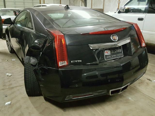 1G6DJ1ED5B0120690 - 2011 CADILLAC CTS PERFOR BLACK photo 3