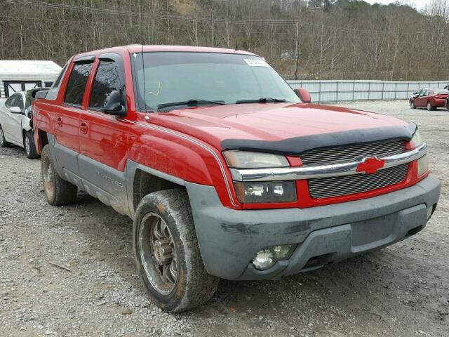 3GNGK23G12G161721 - 2002 CHEVROLET AVALANCHE RED photo 1