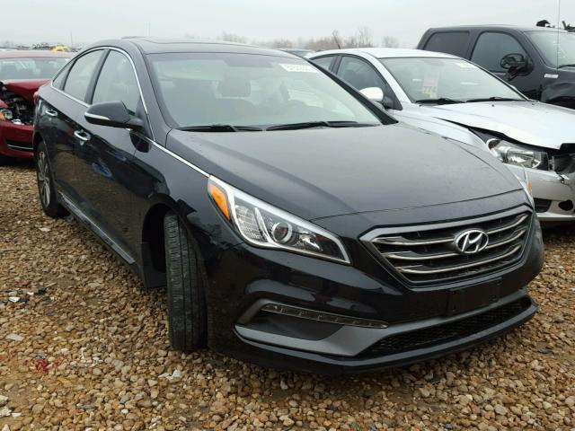 5NPE34AF8HH468922 - 2017 HYUNDAI SONATA SPO BLACK photo 1