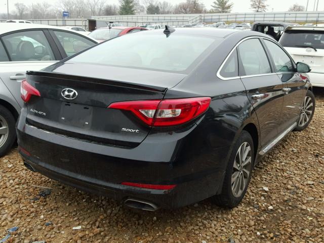 5NPE34AF8HH468922 - 2017 HYUNDAI SONATA SPO BLACK photo 4