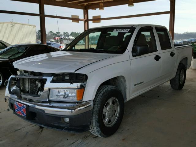 1GTCS136858191494 - 2005 GMC CANYON WHITE photo 2