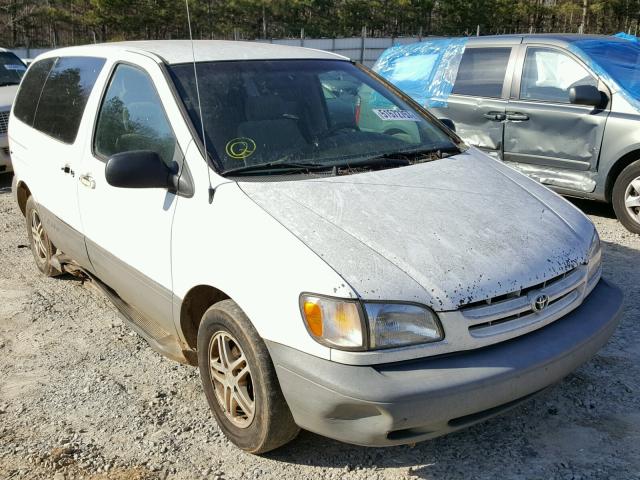 4T3ZF19C2YU246564 - 2000 TOYOTA SIENNA CE WHITE photo 1