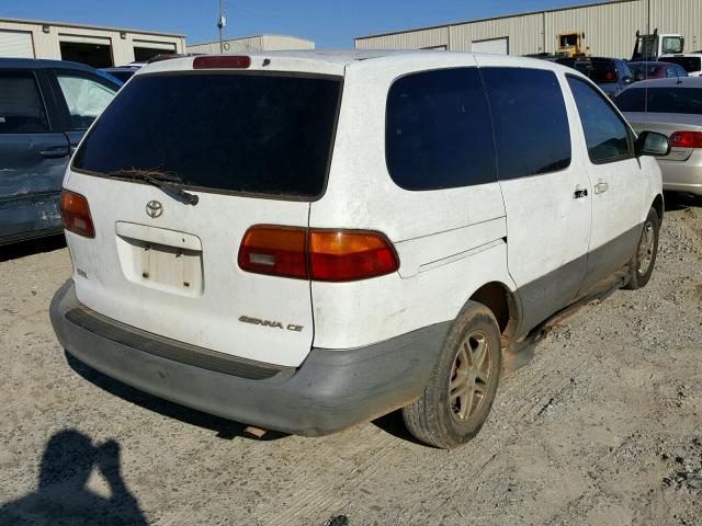 4T3ZF19C2YU246564 - 2000 TOYOTA SIENNA CE WHITE photo 4