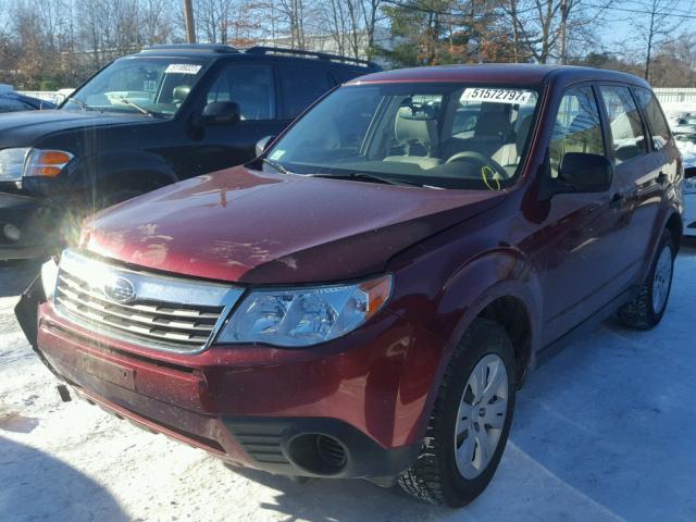 JF2SH6AC3AH748419 - 2010 SUBARU FORESTER 2 MAROON photo 2