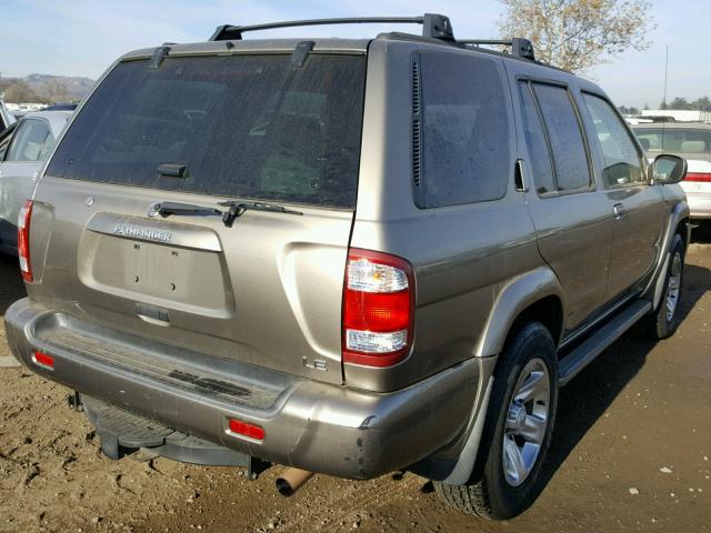 JN8DR09YX4W903117 - 2004 NISSAN PATHFINDER GOLD photo 4