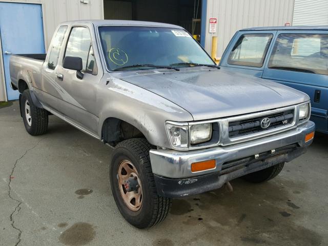 4TAVN13D0PZ128591 - 1993 TOYOTA PICKUP 1/2 GRAY photo 1