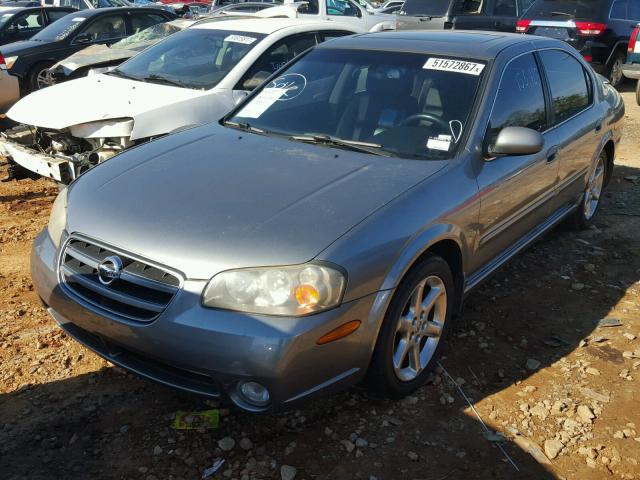 JN1DA31A73T411490 - 2003 NISSAN MAXIMA GLE GRAY photo 2