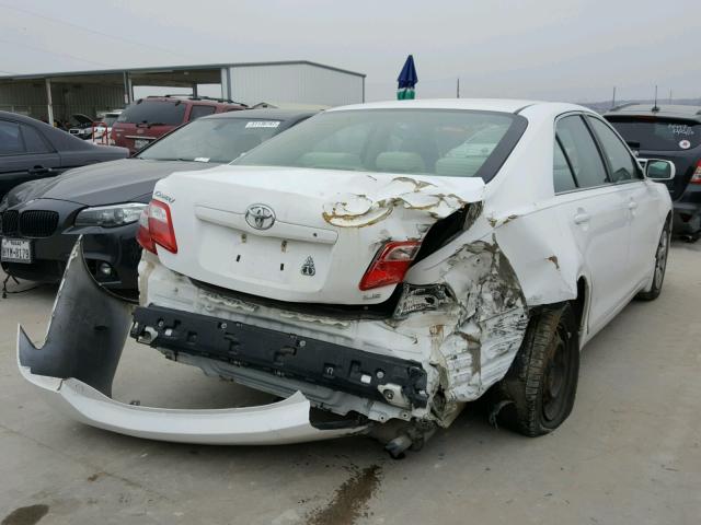 4T1BE46K19U824598 - 2009 TOYOTA CAMRY BASE WHITE photo 4