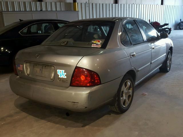 3N1CB51D34L918990 - 2004 NISSAN SENTRA 1.8 SILVER photo 4