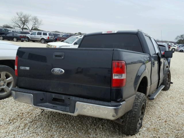 1FTRW12W16FB20750 - 2006 FORD F150 SUPER BLACK photo 4