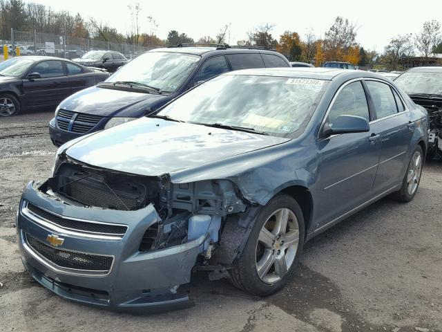 1G1ZH57B69F250771 - 2009 CHEVROLET MALIBU 1LT BLUE photo 2