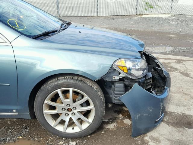 1G1ZH57B69F250771 - 2009 CHEVROLET MALIBU 1LT BLUE photo 9