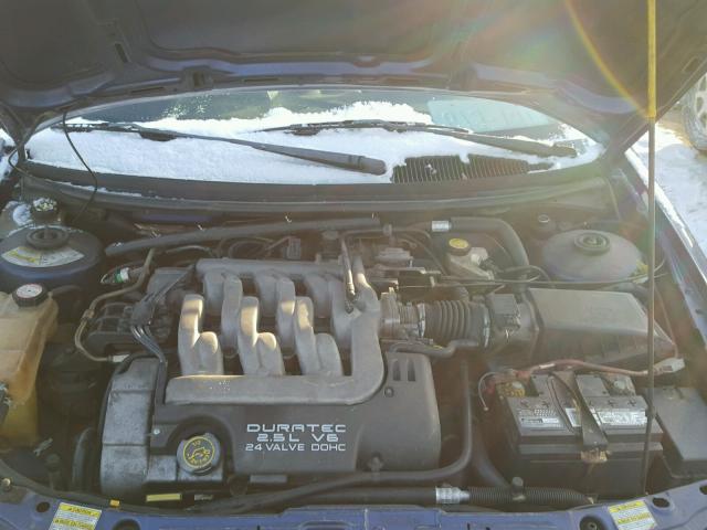 1ZWFT61L9X5621367 - 1999 MERCURY COUGAR V6 BLUE photo 7