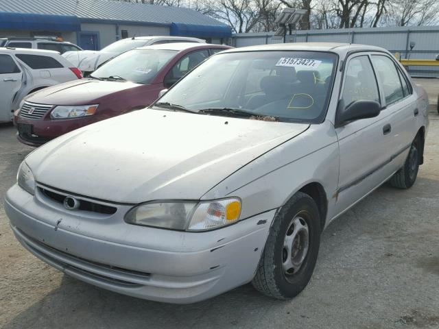 1NXBR12EXXZ258408 - 1999 TOYOTA COROLLA VE SILVER photo 2