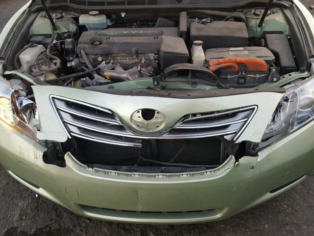 JTNBB46K173039820 - 2007 TOYOTA CAMRY NEW GREEN photo 7