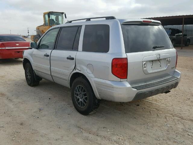 5FNYF18455B032045 - 2005 HONDA PILOT EX SILVER photo 3