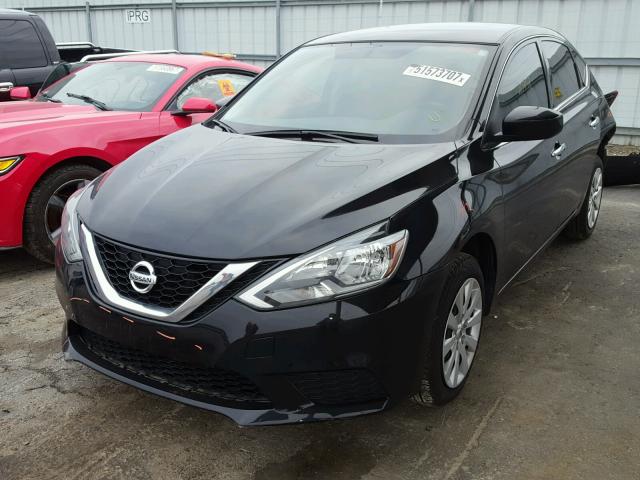 3N1AB7AP5GY333803 - 2016 NISSAN SENTRA S BLACK photo 2