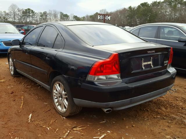 YV1RS58D922166279 - 2002 VOLVO S60 2.4T BLACK photo 3