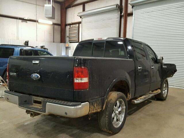 1FTPW14515KD36406 - 2005 FORD F150 SUPER BLACK photo 4