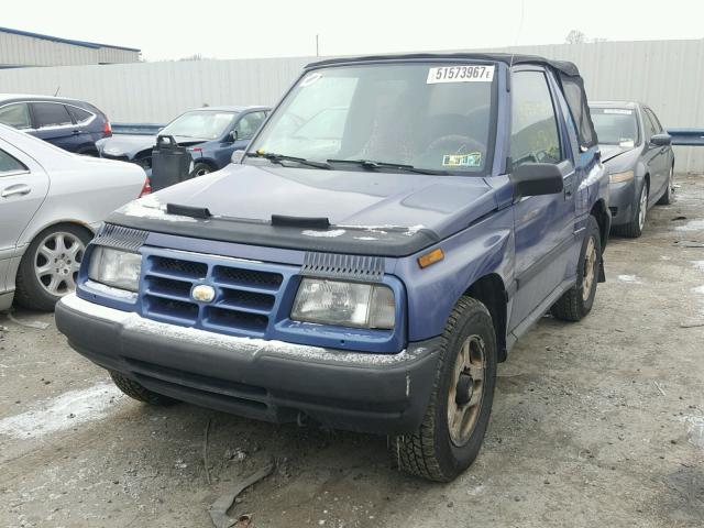 2CNBJ186XW6906494 - 1998 CHEVROLET TRACKER BLUE photo 2