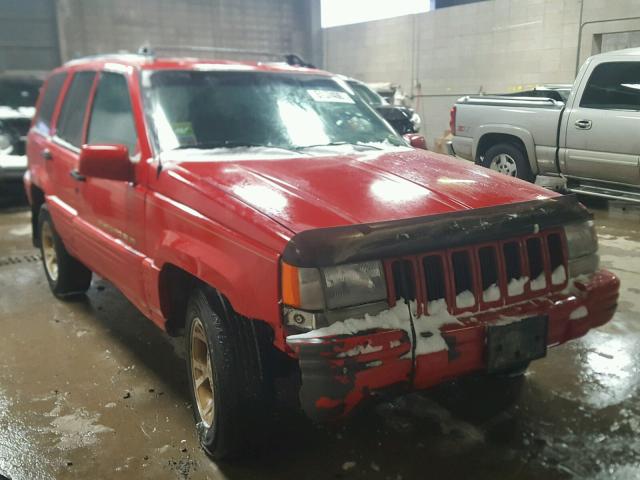 1J4GZ78YXTC400815 - 1996 JEEP GRAND CHER RED photo 1