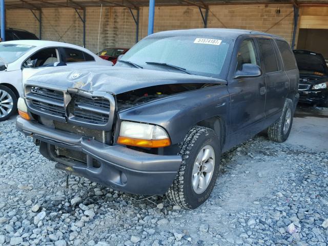 1D4HR38N53F517387 - 2003 DODGE DURANGO SP GRAY photo 2