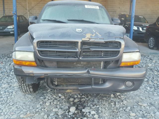 1D4HR38N53F517387 - 2003 DODGE DURANGO SP GRAY photo 9