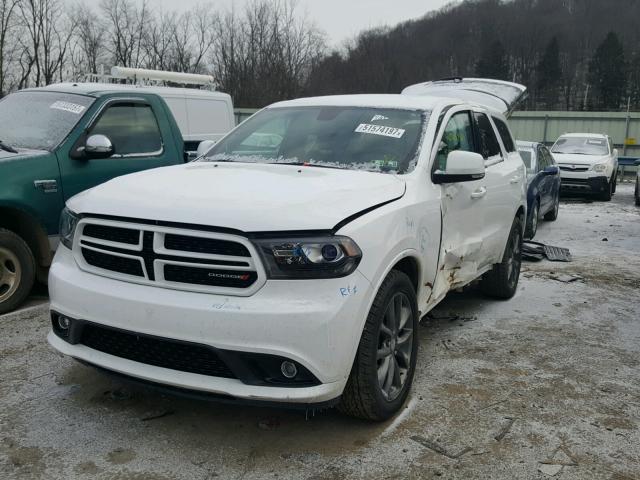 1C4RDJDGXFC760744 - 2015 DODGE DURANGO LI WHITE photo 2