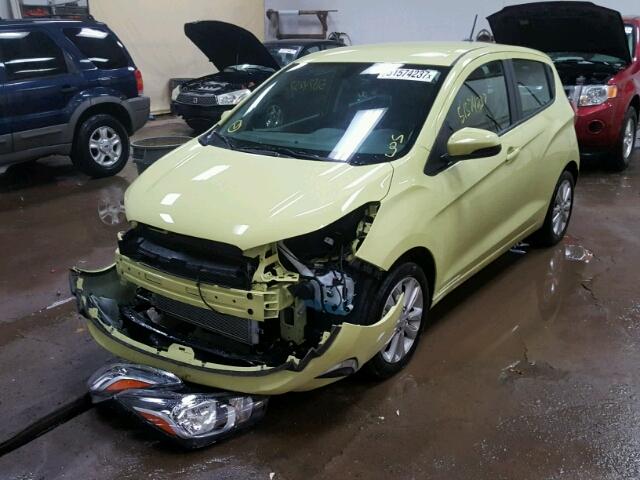 KL8CD6SA6HC736745 - 2017 CHEVROLET SPARK 1LT GREEN photo 2