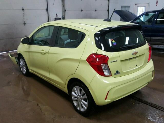 KL8CD6SA6HC736745 - 2017 CHEVROLET SPARK 1LT Зеленый фото 3