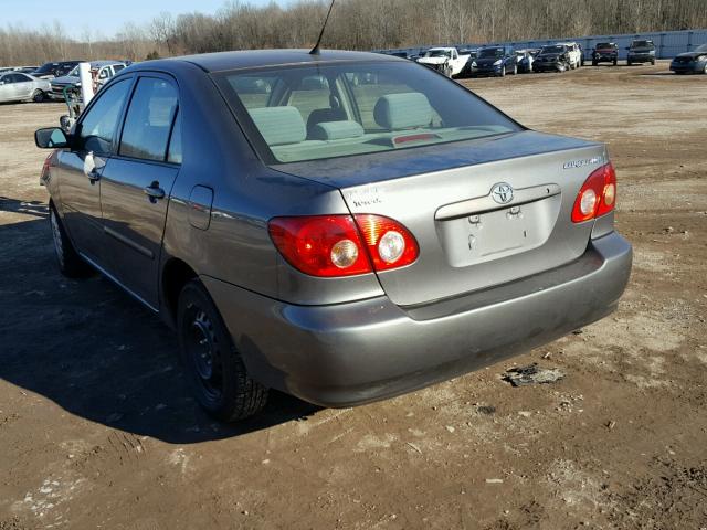 2T1BR32E58C879117 - 2008 TOYOTA COROLLA CE SILVER photo 3