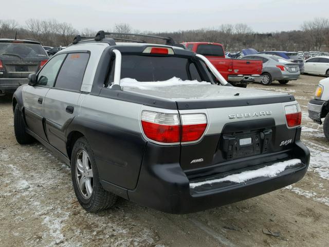 4S4BT62C337112731 - 2003 SUBARU BAJA SPORT SILVER photo 3