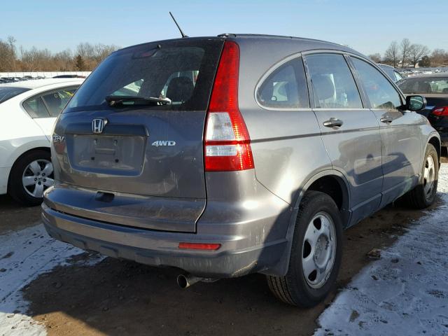 5J6RE4H34AL030692 - 2010 HONDA CR-V LX GRAY photo 4