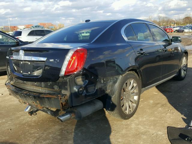 1LNHL9DR0AG615224 - 2010 LINCOLN MKS BLACK photo 4