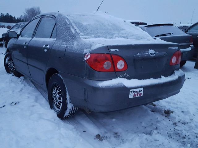 2T1BR32EX6C693036 - 2006 TOYOTA COROLLA CE GRAY photo 3