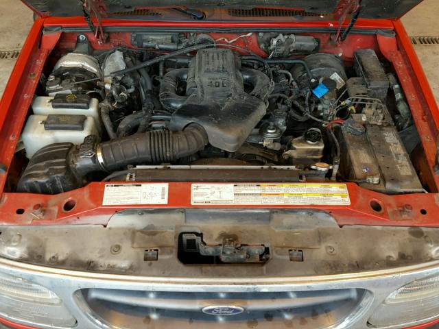 1FMZU34E3XZB35042 - 1999 FORD EXPLORER RED photo 7