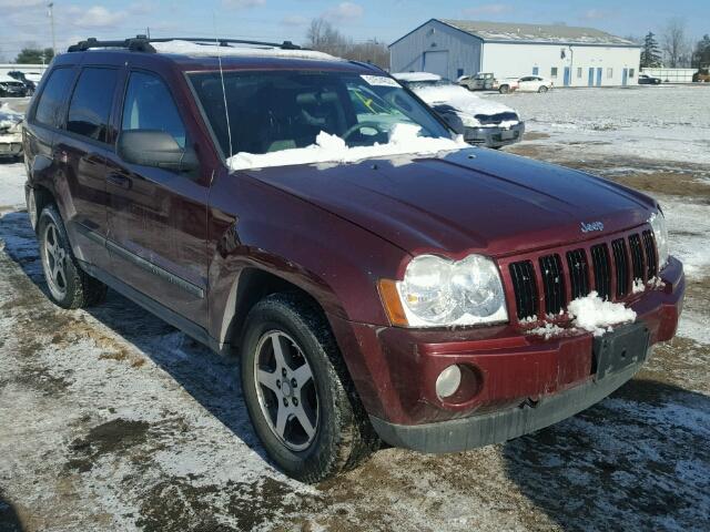 1J8HR48P07C619121 - 2007 JEEP GRAND CHER MAROON photo 1