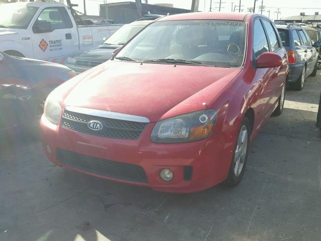 KNAFE162585011310 - 2008 KIA SPECTRA5 5 RED photo 2