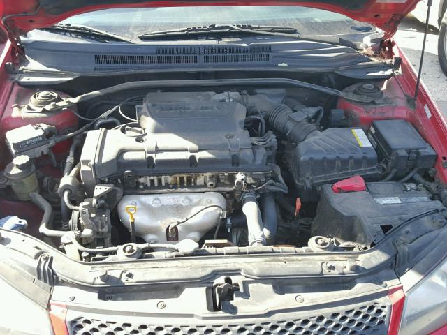 KNAFE162585011310 - 2008 KIA SPECTRA5 5 RED photo 7