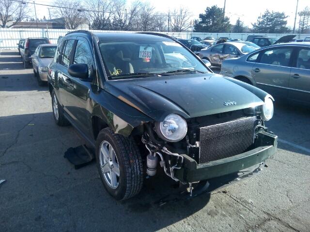 1J8FT47W57D119502 - 2007 JEEP COMPASS GREEN photo 1