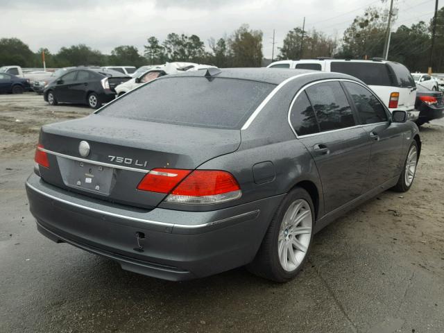 WBAHN83506DT39205 - 2006 BMW 750 LI GRAY photo 4