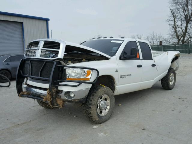 1D7KS28C36J122258 - 2006 DODGE RAM 2500 S WHITE photo 2