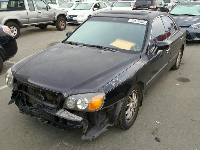 KMHFU45D41A127293 - 2001 HYUNDAI XG 300 BLACK photo 2