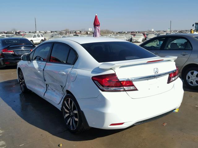 19XFB2F98EE065442 - 2014 HONDA CIVIC EXL WHITE photo 3