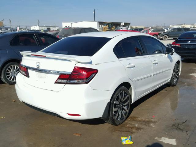 19XFB2F98EE065442 - 2014 HONDA CIVIC EXL WHITE photo 4