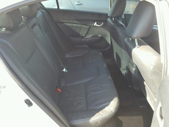 19XFB2F98EE065442 - 2014 HONDA CIVIC EXL WHITE photo 6