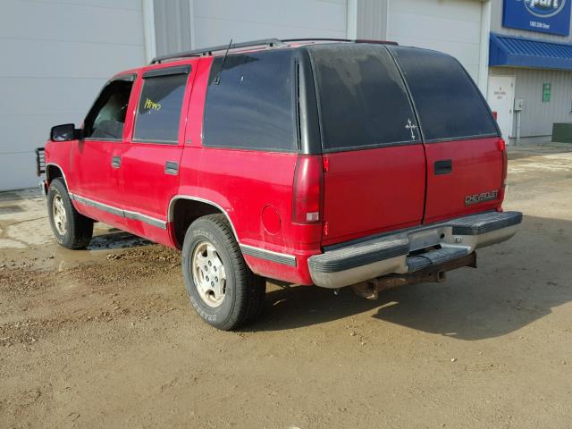 1GNEK13R7VJ345812 - 1997 CHEVROLET TAHOE K150 RED photo 3