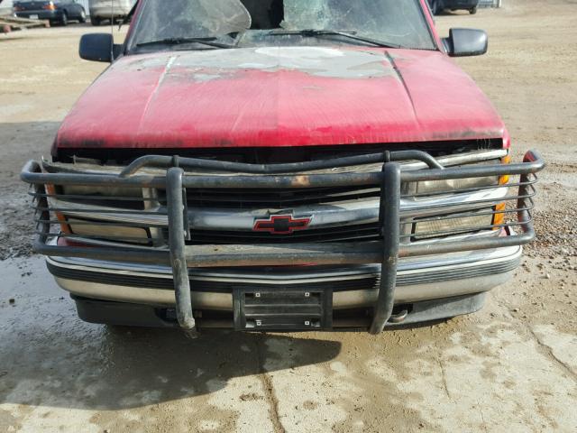 1GNEK13R7VJ345812 - 1997 CHEVROLET TAHOE K150 RED photo 7