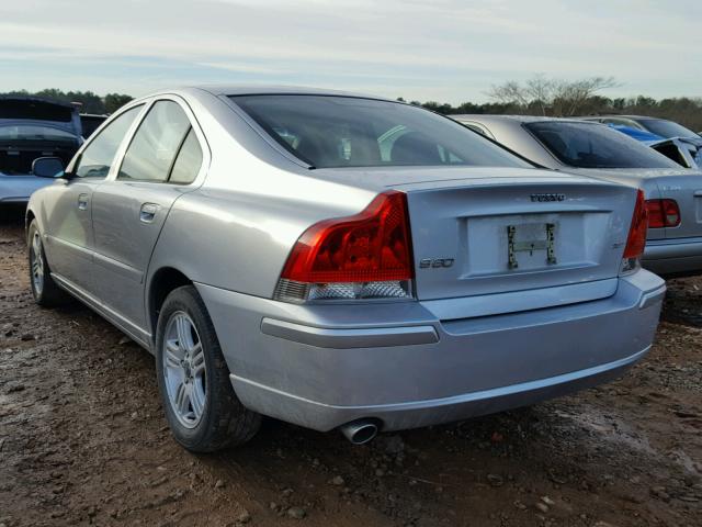 YV1RS592162501120 - 2006 VOLVO S60 2.5T SILVER photo 3